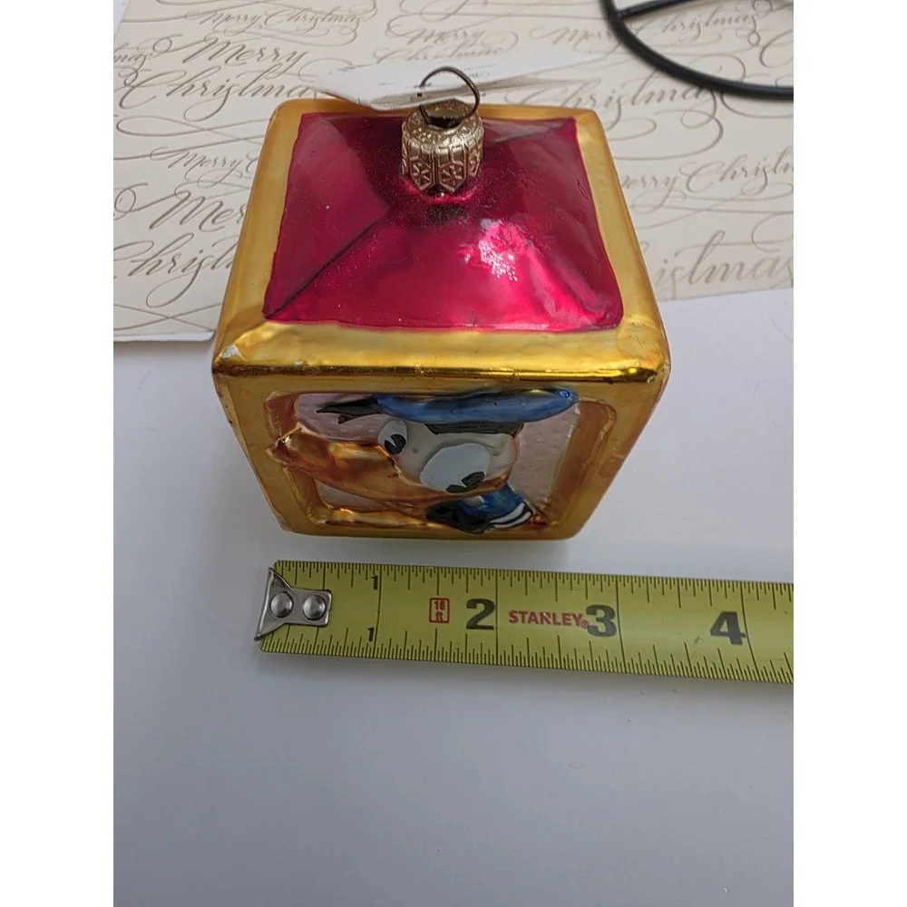 Christopher Radko Disney Donald Daisy Toy Block 98-DIS-11 Poland Ornament